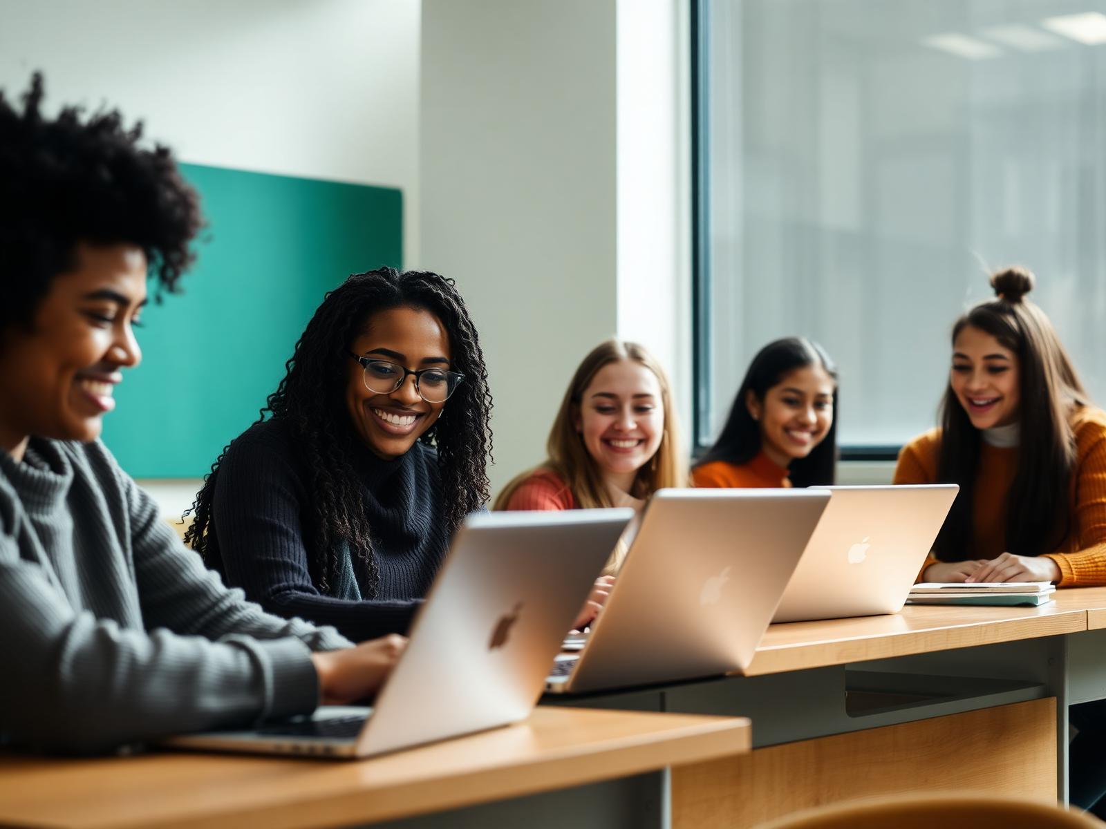 Students learning together on XYNED
